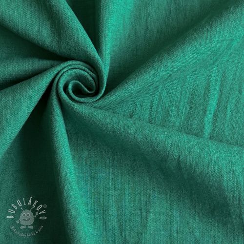 Bavlnená látka s ľanom apple green