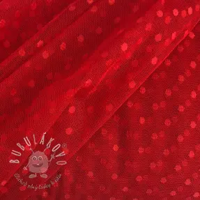 Tyl na TUTU SPOT red