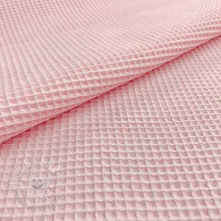 Bavlna s vaflovou väzbou light rose
