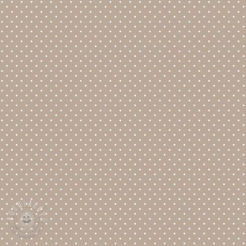 Bavlnená látka Petit dots sand