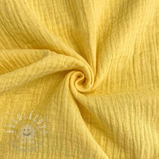 Dvojitá gázovina/mušelín soft yellow