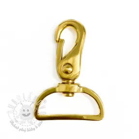 Kovová karabína 40 mm gold