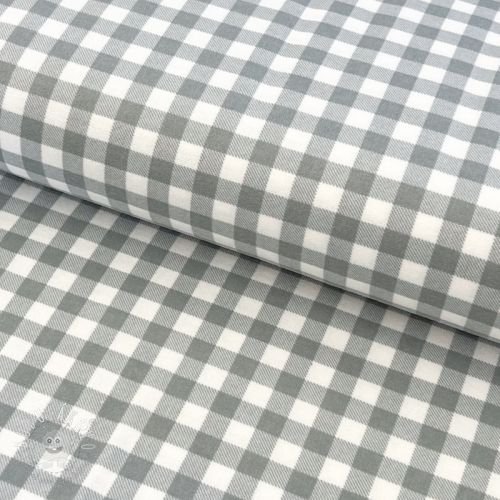 Bavlnená látka FLANNEL Check sage