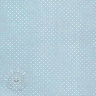 Bavlnená látka Petit dots light blue