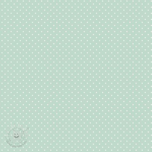 Bavlnená látka Petit dots mint