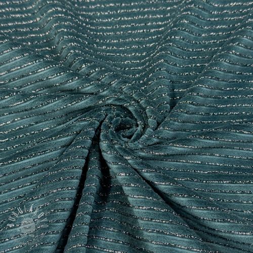 Zamat VELVET LUREX Stripe forest green