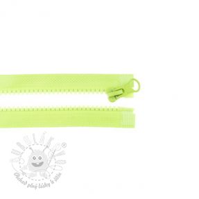 Zips deliteľný 75 cm lime