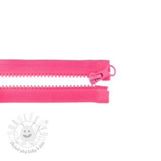 Zips deliteľný 75 cm fuchsia