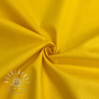 Bavlnený popelín žltá ORGANIC