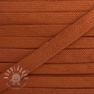 Bavlnená šnúra plochá 13 mm dark orange