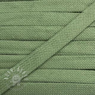 Bavlnená šnúra plochá 17 mm dark old green