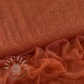 Tyl na TUTU ROYAL SPARKLE rust gold
