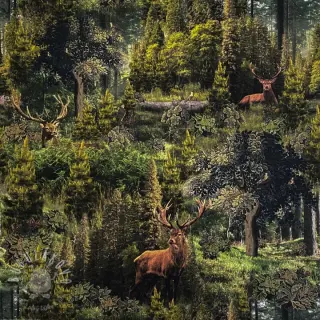 Dekoračná látka Ancient forest digital print