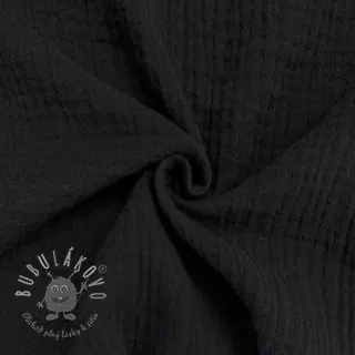 Dvojitá gázovina/mušelín black