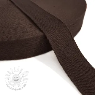 Popruh bavlna 4 cm dark mocha