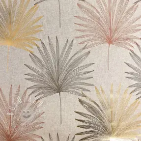 Dekoračná látka Luxury palm metallic premium