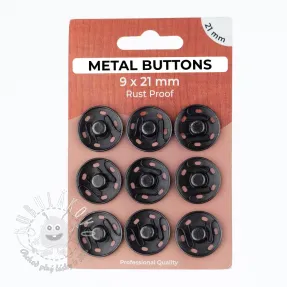 Stláčací gombík METAL 21 mm anthracite