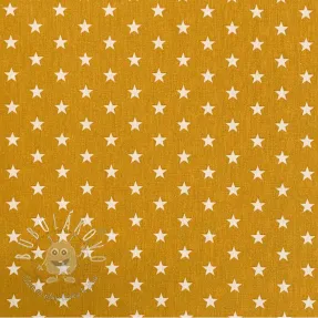 Bavlnená látka Petit stars ochre