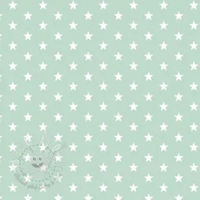 Bavlnená látka Petit stars mint