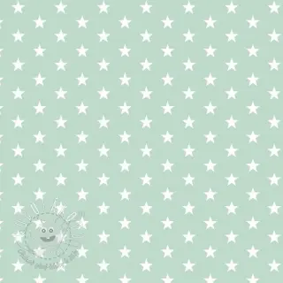 Bavlnená látka Petit stars mint