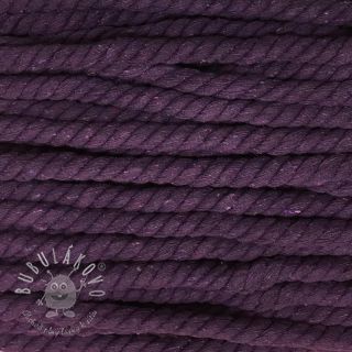 Bavlnená šnúra točená 12 mm fialová