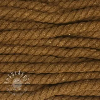 Bavlnená šnúra točená 12 mm hnedá