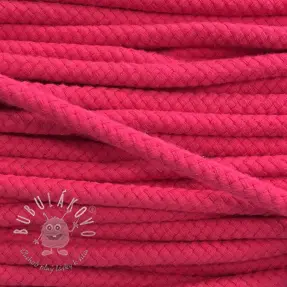 Bavlnená šnúra 8 mm fuchsia