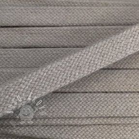 Bavlnená šnúra plochá 15 mm light grey