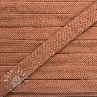 Bavlnená šnúra plochá 13 mm salmon