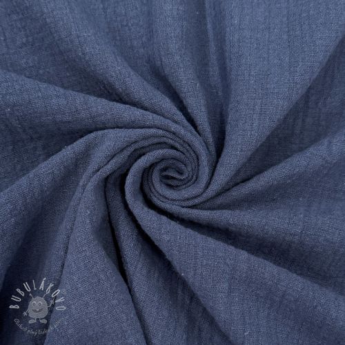 Bavlnená látka SLUB WASHED jeans