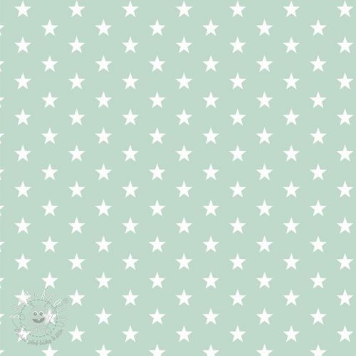 Bavlnená látka Petit stars mint