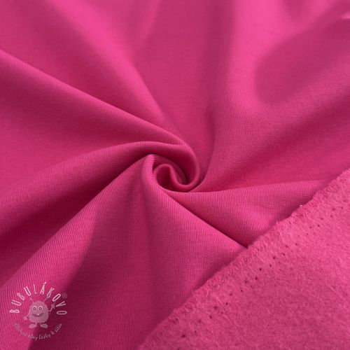 Teplákovina počesaná magenta