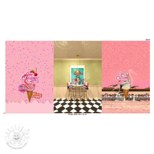 Úplet Pink dinner PANEL digital print
