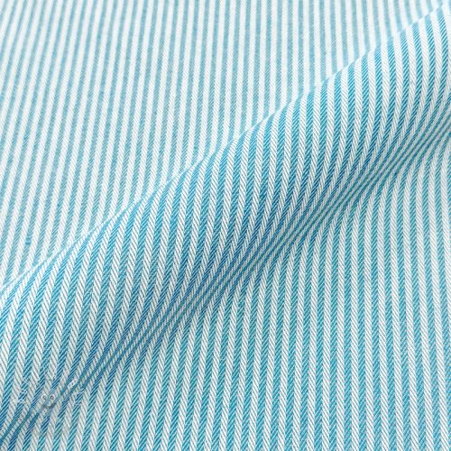 Dekoračná látka DOBBY Colored stripe turquoise