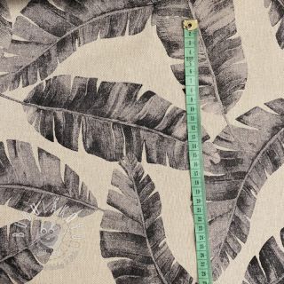 Dekoračná látka Linenlook premium Safari leaves