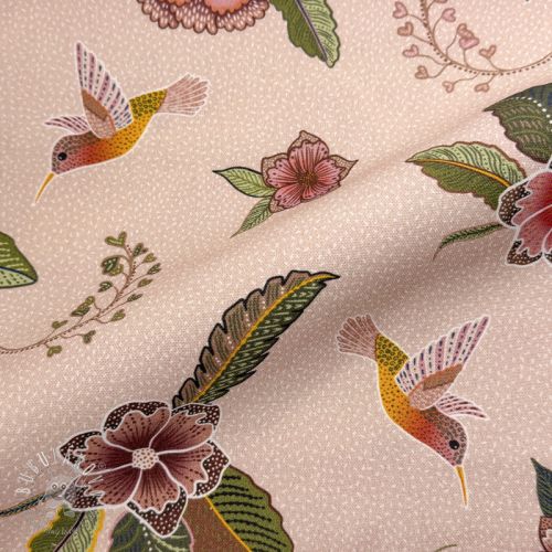 Dekoračná látka Floral Kolibri Art digital print