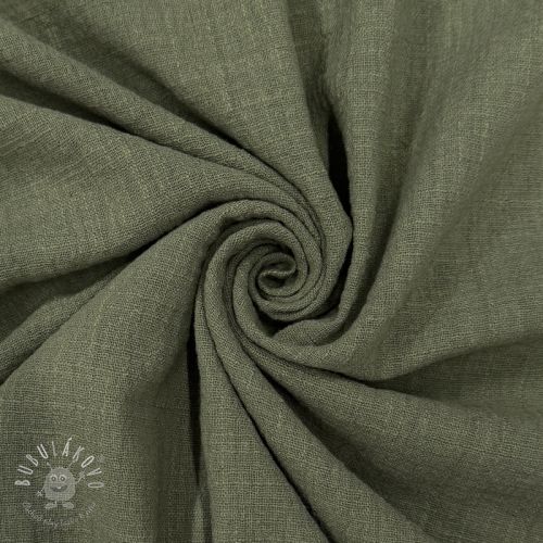 Bavlnená látka SLUB WASHED pickle