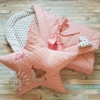 Bavlnená látka Petit stars mint