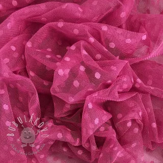 Tyl na TUTU SPOT dark fuchsia