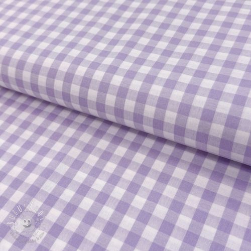 Bavlnená látka Check lilac