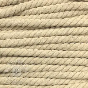 Bavlnená šnúra točená 12 mm off white