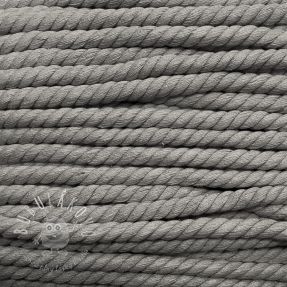Bavlnená šnúra točená 12 mm grey