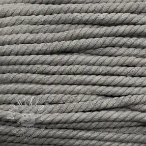 Bavlnená šnúra točená 12 mm grey