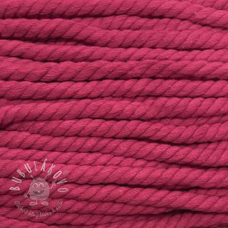 Bavlnená šnúra točená 12 mm fuchsia