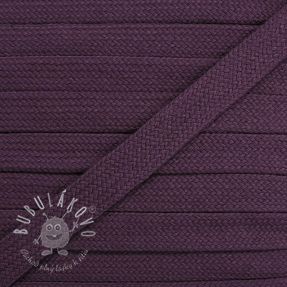 Bavlnená šnúra plochá 13 mm violet