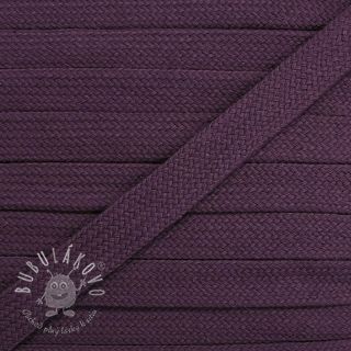Bavlnená šnúra plochá 13 mm violet