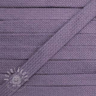 Bavlnená šnúra plochá 13 mm lavender