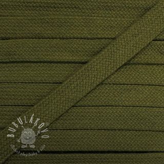 Bavlnená šnúra plochá 13 mm camo green