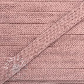 Bavlnená šnúra plochá 13 mm washed pink