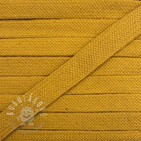Bavlnená šnúra plochá 17 mm ochre